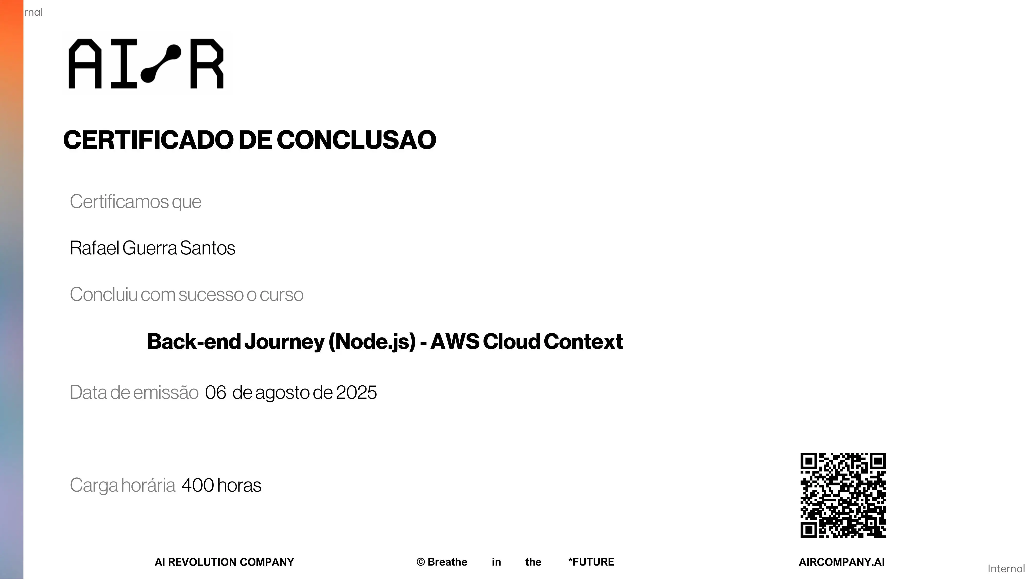 Certificado Compass UOL
