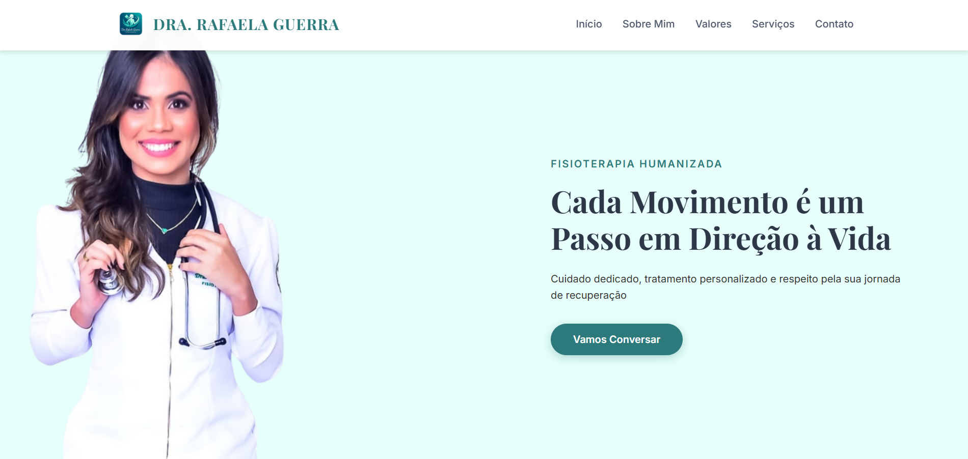 Landing Page Drª Rafaela Guerra